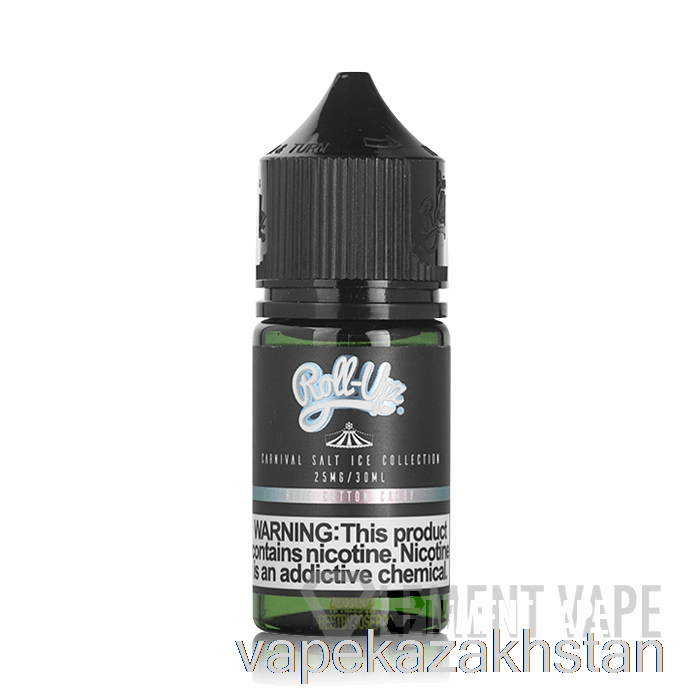 Vape Smoke ICE Blue Cotton Candy SALT - Carnival - Juice Roll Upz - 30mL 50mg